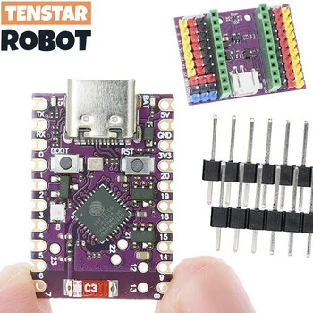 TENSTAR ESP32-C6 SuperMini 개발 마이크로 컨트롤러 프로그래밍 학습 보드, 4MB 플래시, 와이파이 6, 블루투스 5