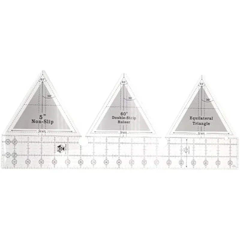 A60F-4PCS Quilting Rulers,Shaped Acrylic Sewing Ruler Quilting Templates,Sewing Ruler Ruler For DIY Crafts 6-18 Inch