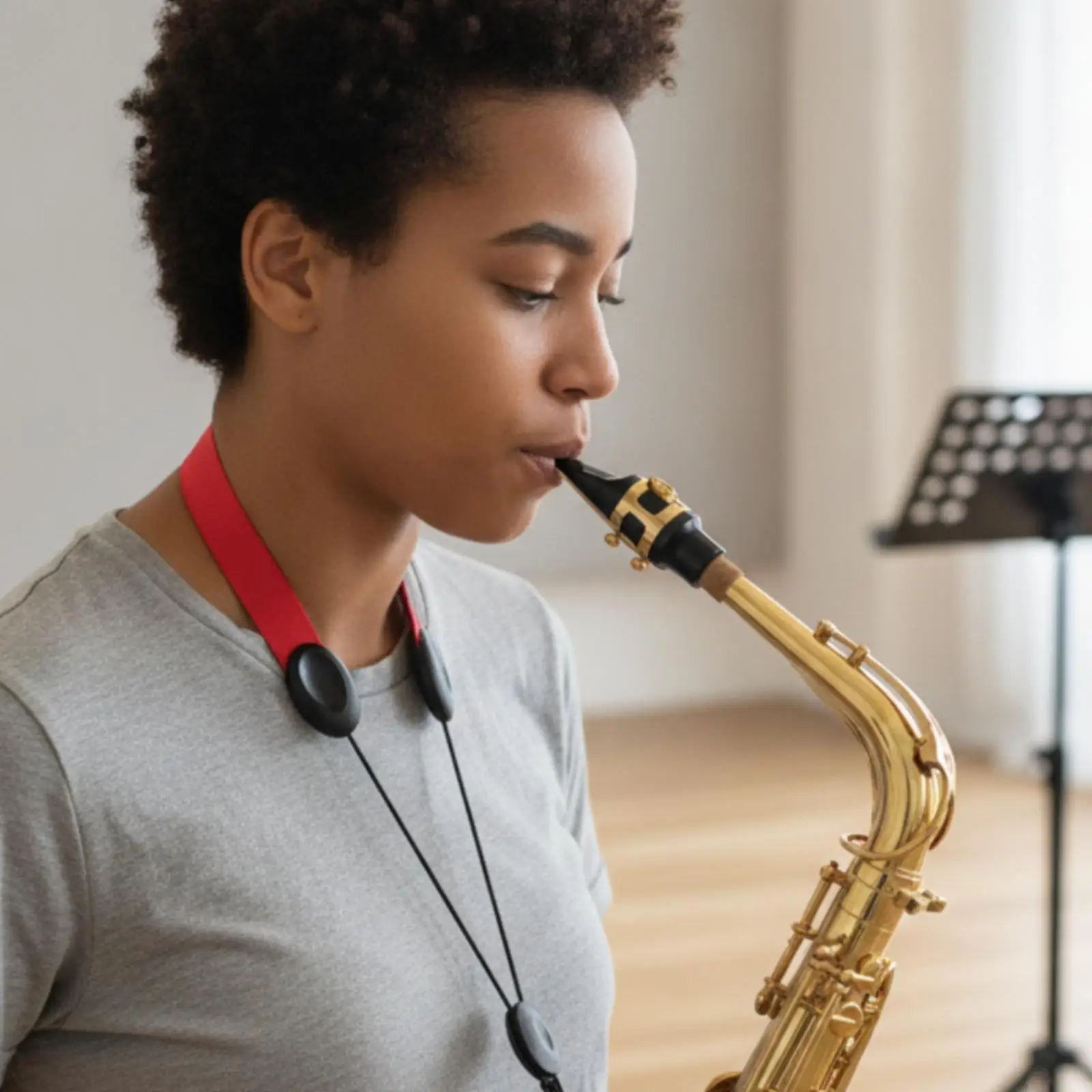 Saxophone Neck Strap Widened Saxophone Strap Comfortable for Stage, Saxophonists