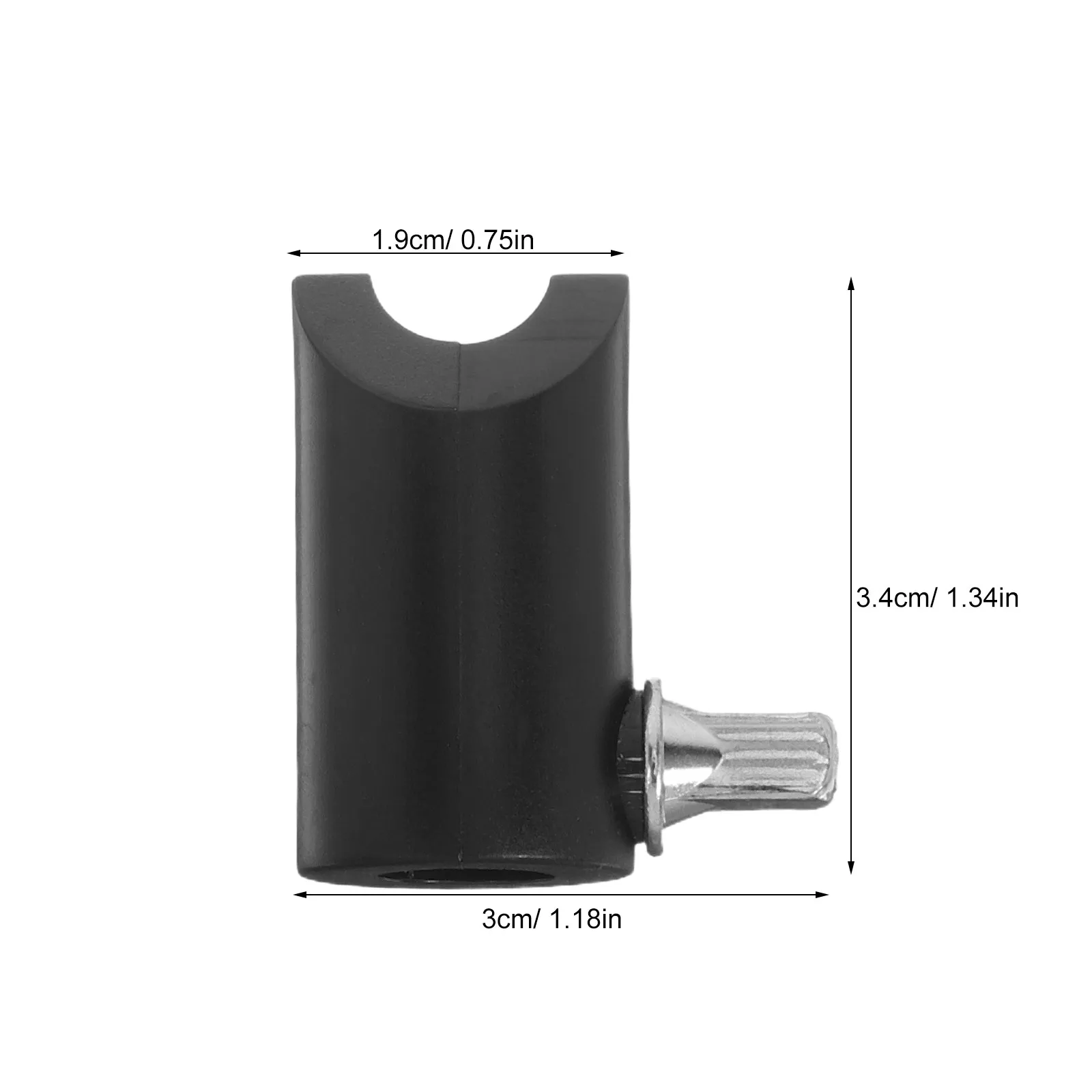 Electronic Drum Cymbal Holder Locator Black Plastic Metal Stable Mount Positioner Anti-Rotation Compatible Drum Kit
