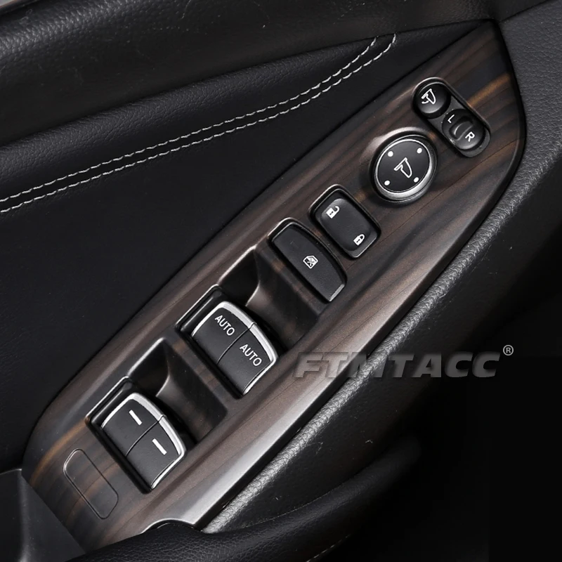 Car Interior Peach Wood Decoration Sticker Center Console Gear Shift Box Panel Cover Trim For Honda Accord 2018-2022