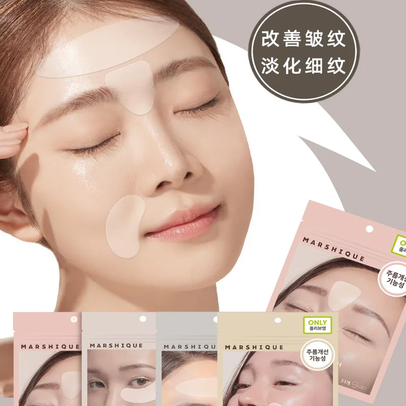 Korean Oliveyoung Marshique Wrinkle Repair Patch Anti Wrinkle Patches for Face Eye Neck Forehead Cheek Chest Pads Beauty Tools