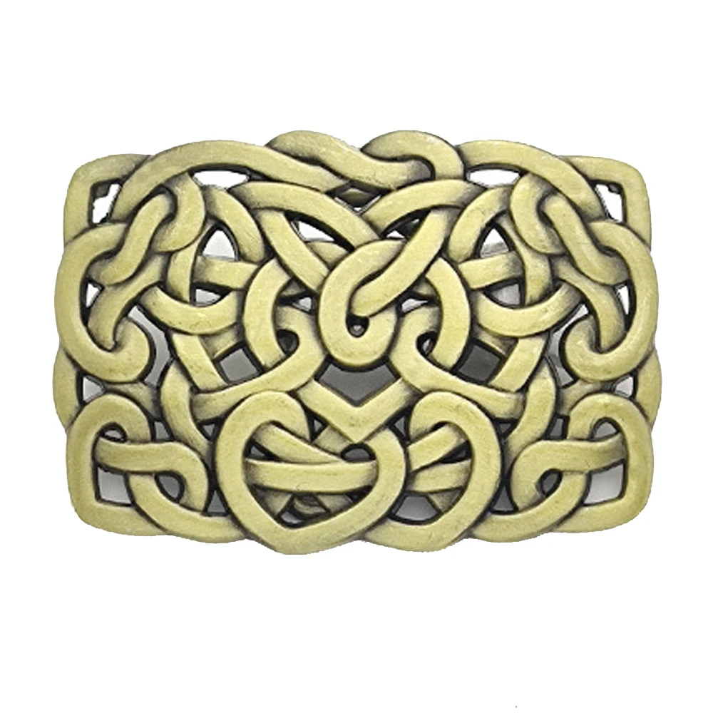 

Zinc Alloy Celtic Knot Belt Buckle Braided Euro-American Western Cowboy Style for Men Dropshipping