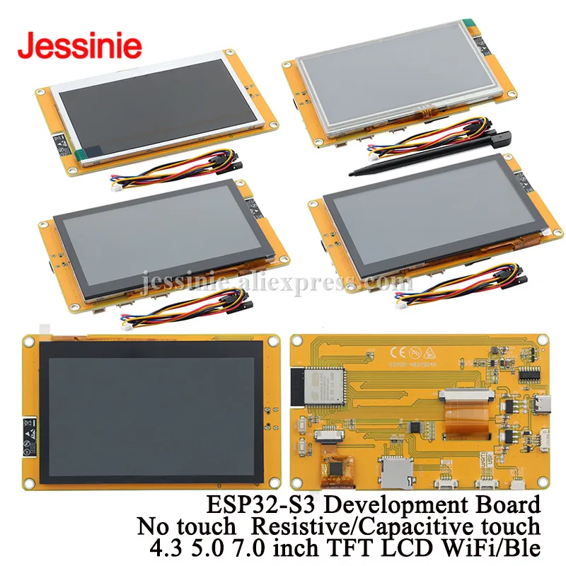 ESP32-S3 ESP32S3 Development Board 4.3 5.0 7.0 inch LCD Display Screen WiFi Ble Smart TFT TN Module Resistive Capacitive Touch