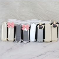 Professional Scalp Massage Pocket Hair Brush Portable Bowknot Hair Comb With Mirror Cute Mini Air Cushion Comb Travel