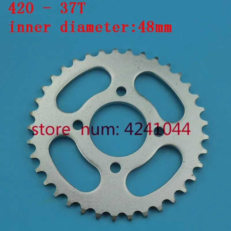 Gear wheel plate 420 428 37T tooth 48mm rear chain sprocket  for 90CC-160cc ATV quad Stomp pit dirt bike