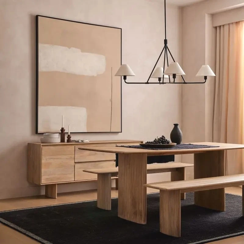 

Rural Villa Branch Chandelier American Fabric Lampshade Black Golden Ceiling Lamp for Modern Living Rooms Dining Rooms Bedroom