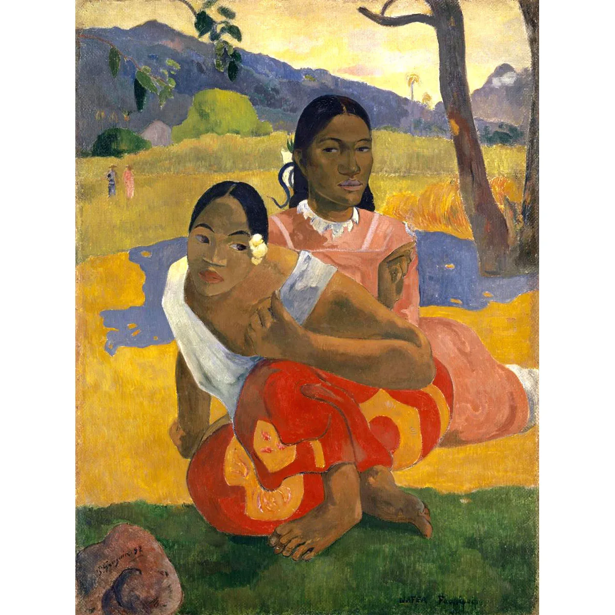 

Hand painted high quality reproduction of When Will You Marry by Paul Gauguin Famous painting copying Modern wall art