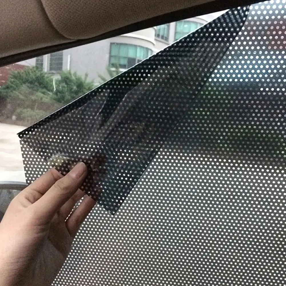 1 Pair Sun Block Film Anti-UV Car Static Sunshade Stickers Window Insulation Solar Sunscreen Sun Curtain Car Film Glass Sun M4P8