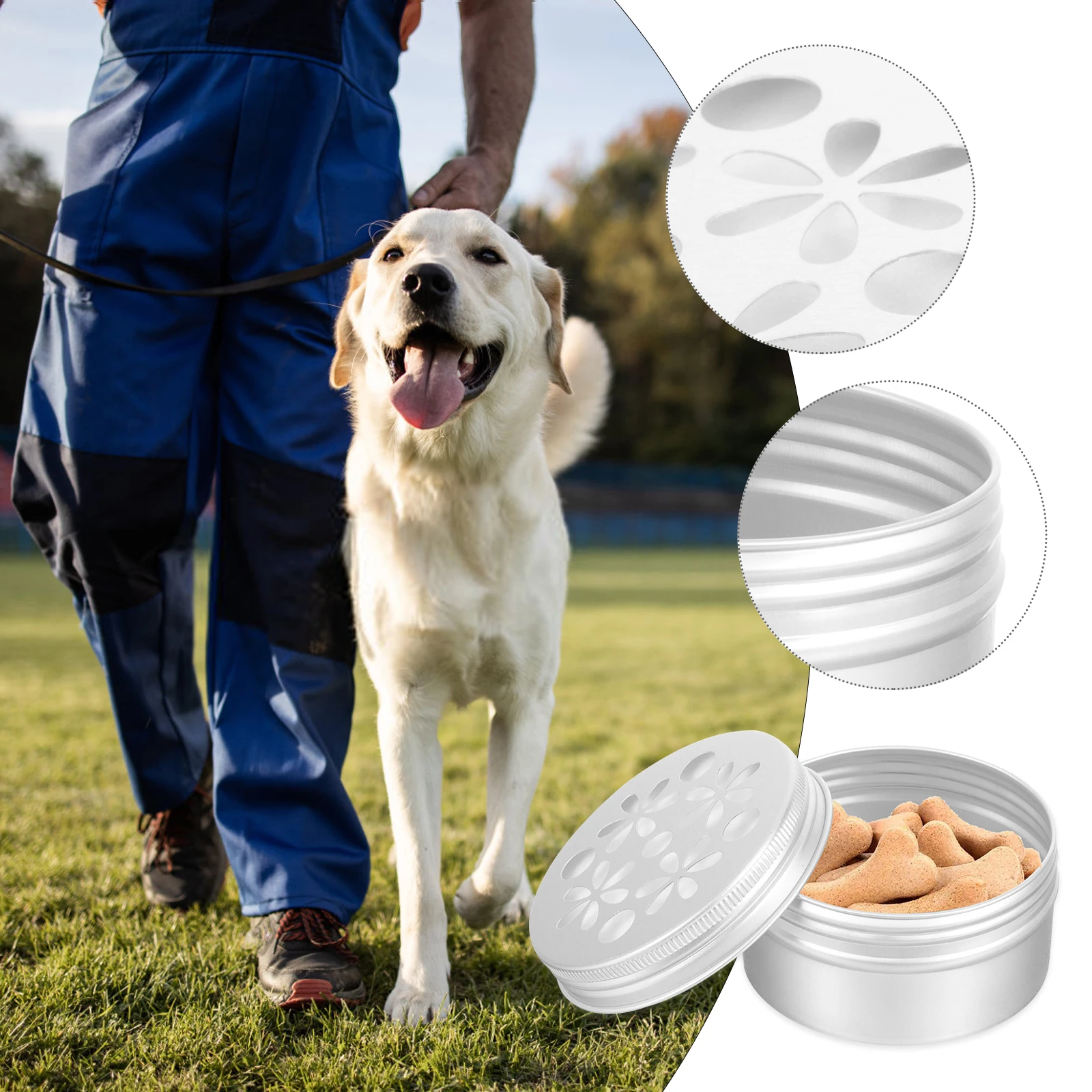 

10Pcs Dog Scent Training Kit Aluminum Sniffle Boxes Scent Durable Nose Training Holder Pet Supplies Portable Dog Box