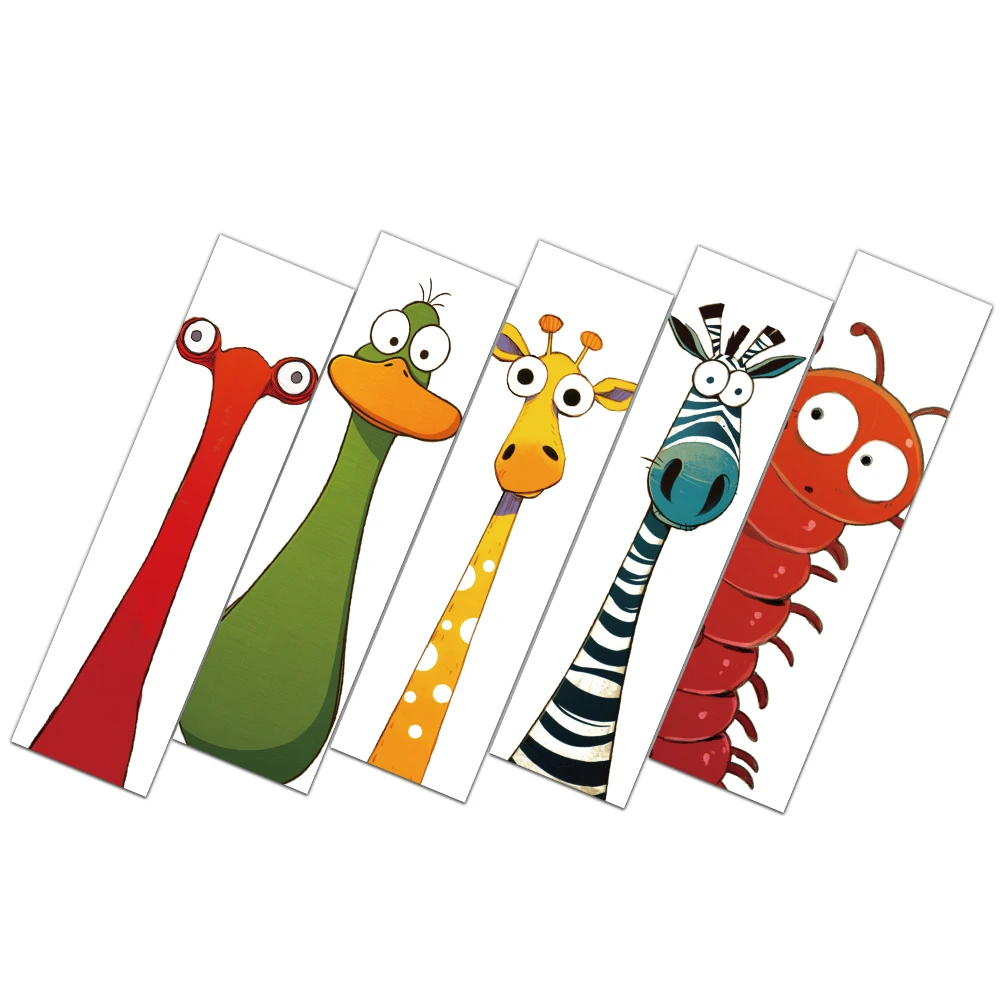 30PCS Animal Funny Bookmarks Reading Book Pages Marking Student Creative Gifts Decoration Page Marking Cards