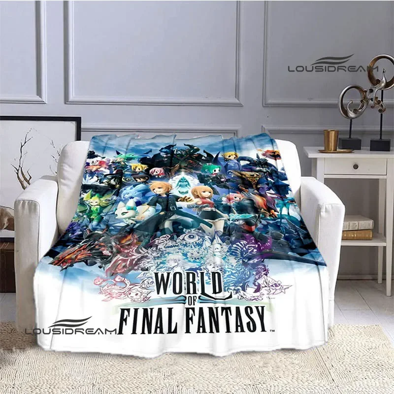 Game FINAL FANTASY Cartoon printing blanket Warm Blanket Flannel Blanket Picnic blanket blankets for beds Birthday Gift