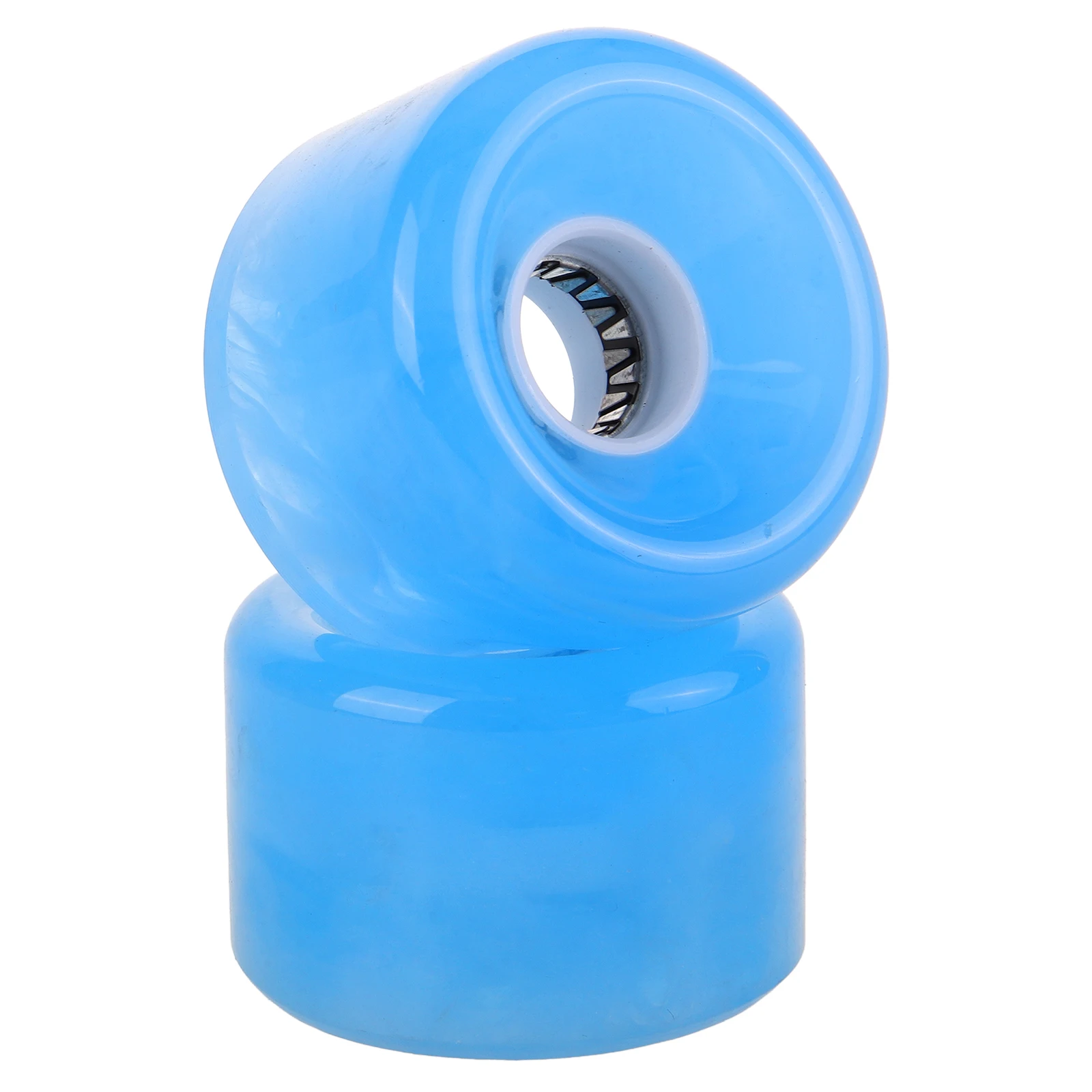 

2Pcs Colorful PU Skateboard Wheels Replacement for High Bounce and