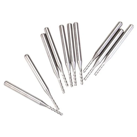 B45C 10 шт. фреза твердосплавная концевая фреза для печатных плат 1,5 мм