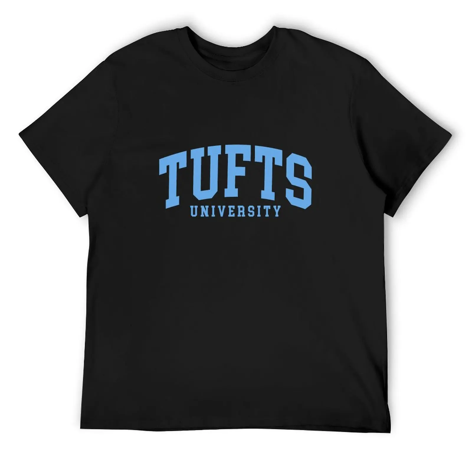 

tufts - college font curved T-Shirt quick drying shirts graphic tees summer tops anime tshirt Men's cotton t-shirt