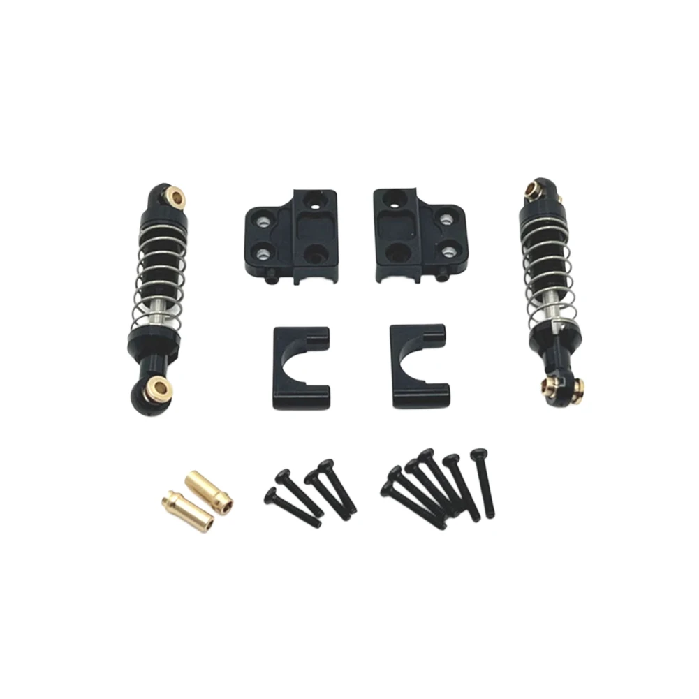 1 conjunto de amortecedores traseiros, base fixa, conjuntos de cobre para mn82 para lc79 para mn78 para carro crawler rc 1/12 peças de amortecedor traseiro