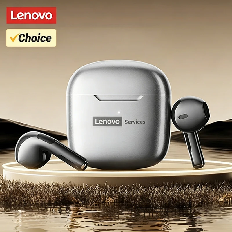 Audífonos Inalámbricos Bluetooth Lenovo Choice con Cancelación de Ruido ENC, Baja Latencia, Auriculares para Juegos Pro 6, Audífonos Empresariales, Música LE201