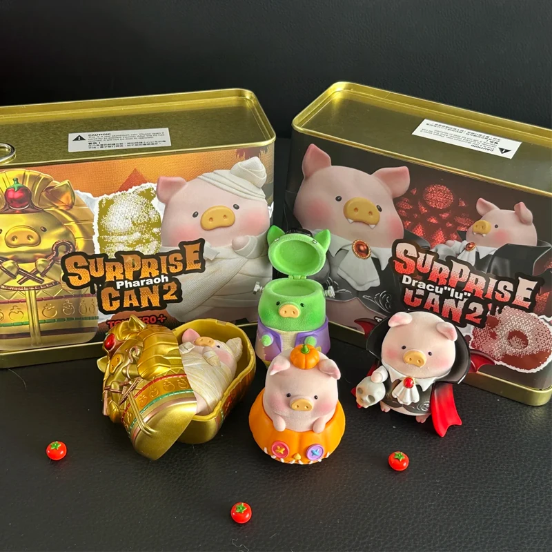 المعلبة لولو خنزير مفاجآت ملء Can V2 صندوق الفينيل لطيف خنزير الوجه عمل الشكل الديكور صندوق الهالوين تحصيل نموذج الهدايا #3