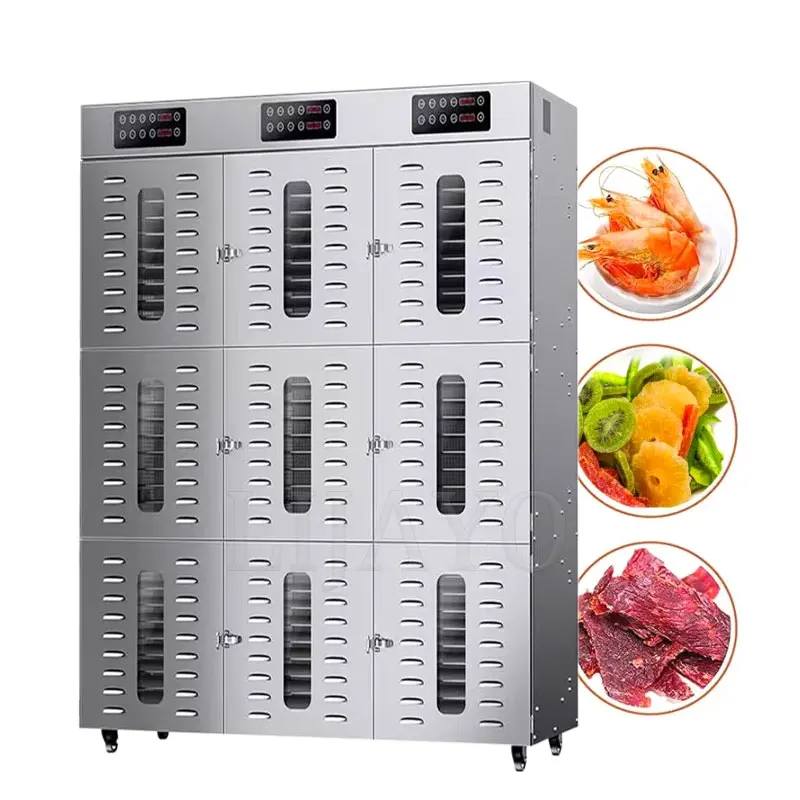 

90 Layers Meat Tea Vegetable Fruit Dryer Fish Drying Machine Stainless Steel Electric Food Dehydrator Machine