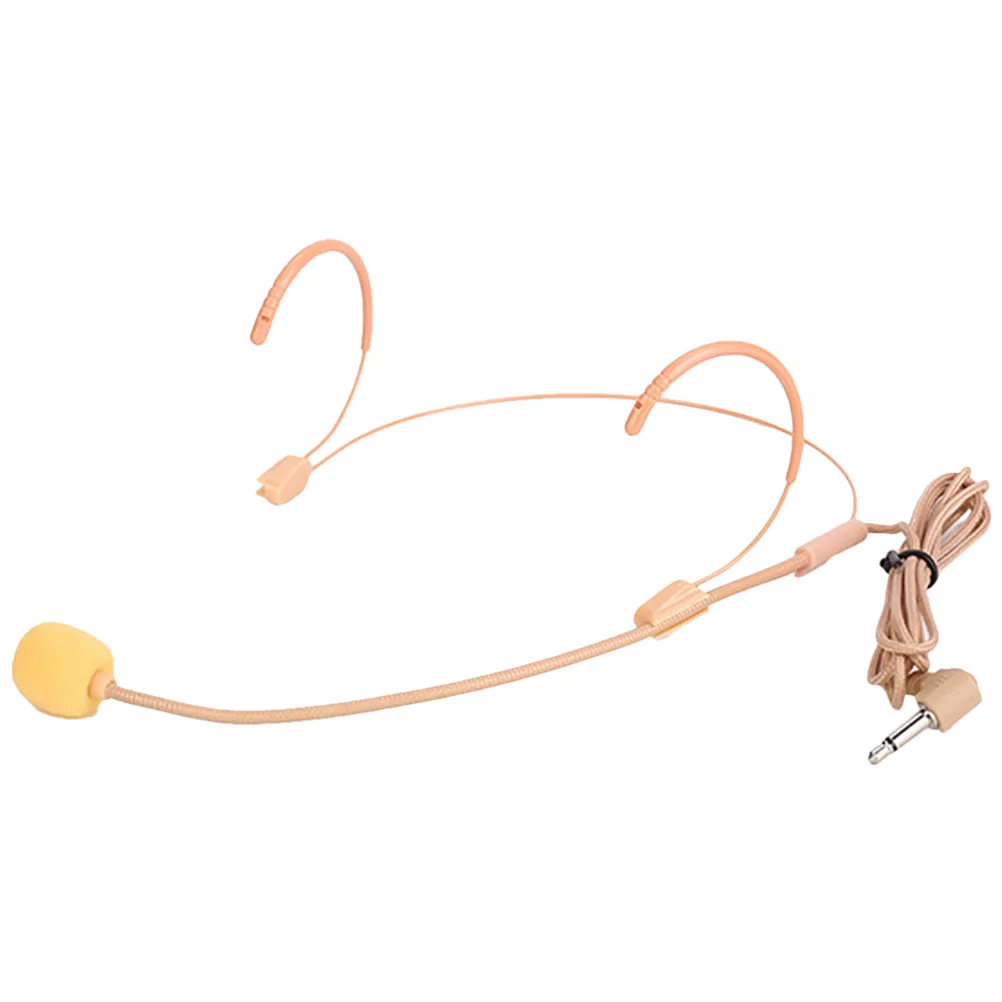 

Portable Headset Microphone Wired Ear Mic for Singing Speaking Teachers Guide Performance Sound Amplification Mini Headphones