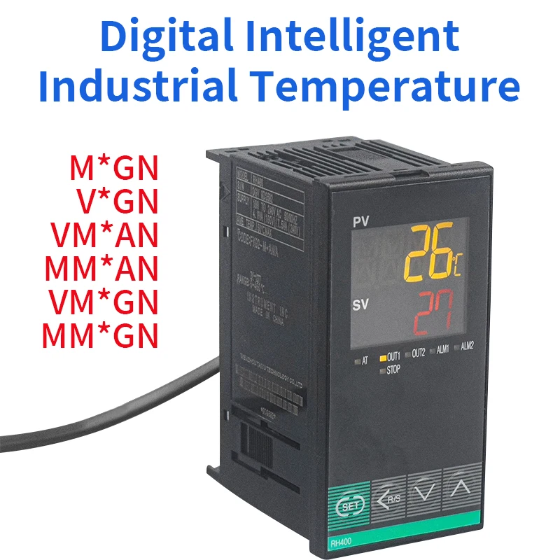 RH400 PID Digital Intelligent Industrial Temperature Controller 220V Thermostat SSR Relay Output (Relay output) FK02