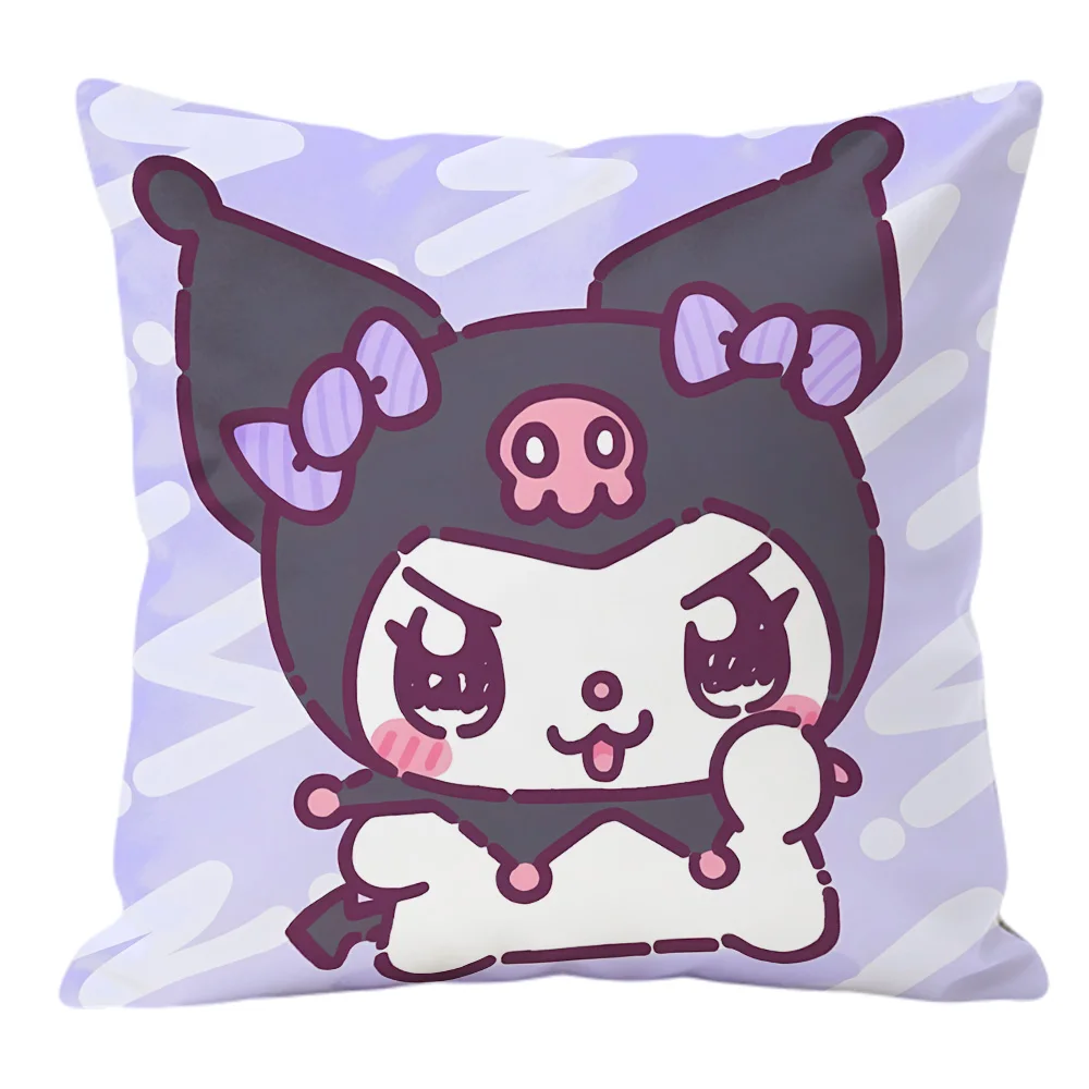 Kuromi Double Sided Print Decorative Sofa Cushions Pillows for Sofa Pillow Covers Decorative Pillowcases Home Decor Items