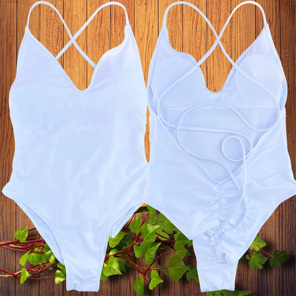 Solid One Piece Swimsuit Women Swimwear 2025 New Bikini Sexy Bodysuit Plus Size Bathing Suit Swimming Suit maillot de bain femme