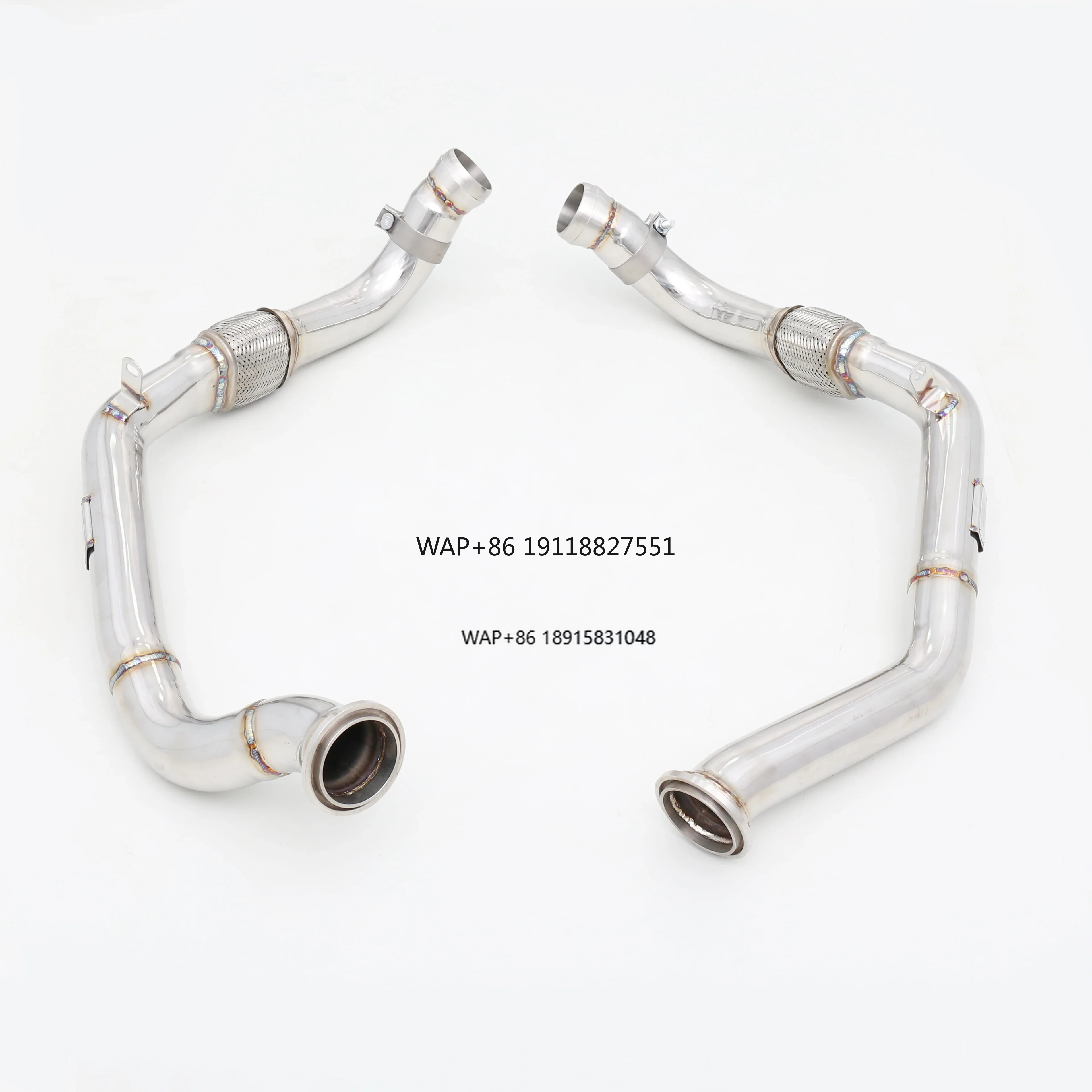 Premium Quality Custom 304 Stainless Steel Catless Front Pipe Downpipe Exhaust System for GTS/Turbo 4.0T