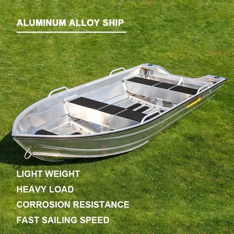 Wholesale Portable 9ft 10ft 11ft V hull all welded small Fishing Vessel Aluminum Row sea boat