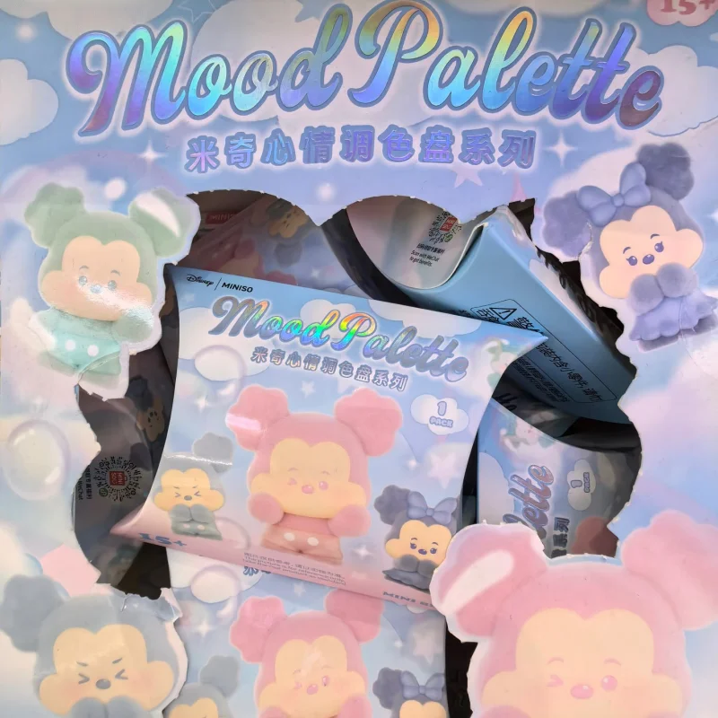 

Подлинная серия палитр с изображением Микки и Минни, мини-бобы, слепая коробка, подарок-сюрприз, милые модели для украшения рабочего стола, подарок на день рождения для девочек