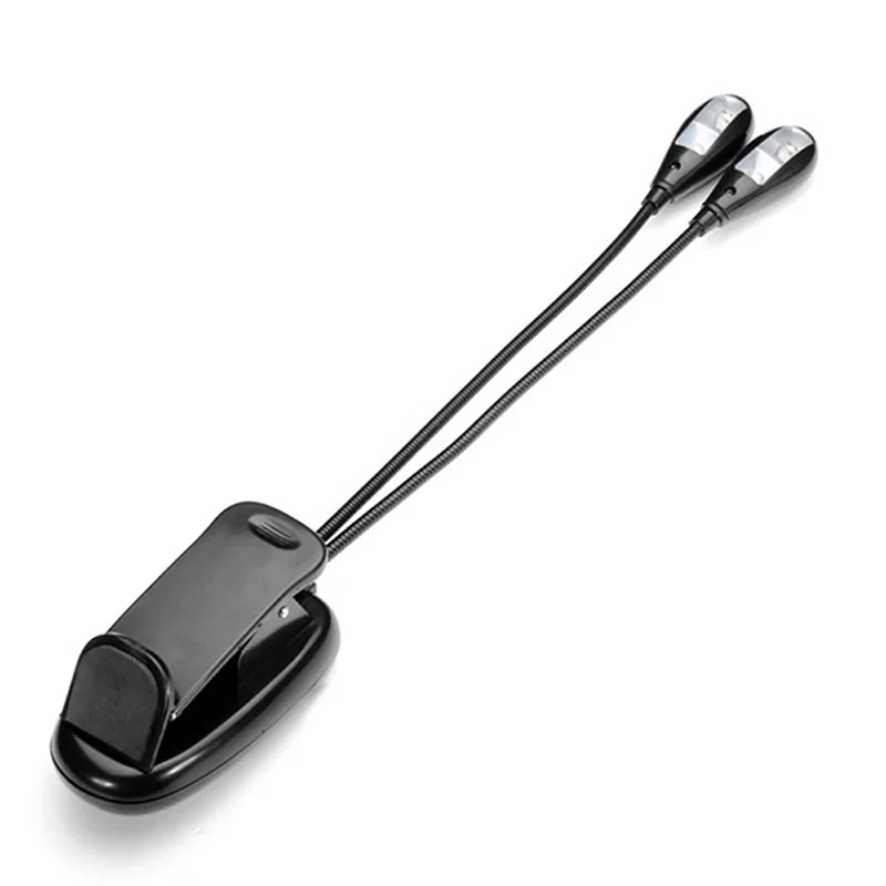 AS98-1 PCS Music Stand Light Clip On LED Book Lights Reading Lamp In Bed,2Brightness Levels, Perfect For Bookworms,Piano Player,