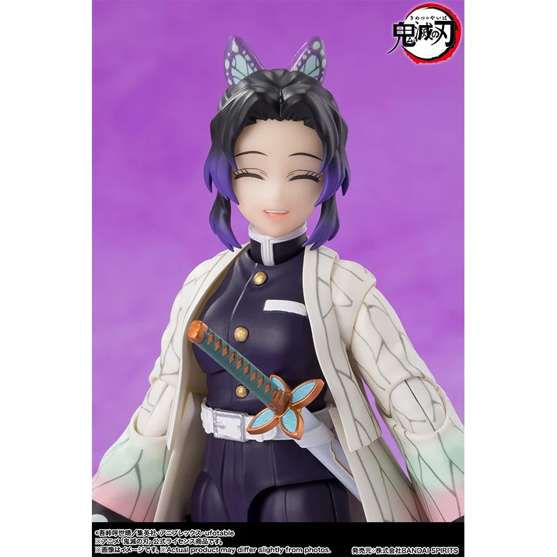 ฟิกเกอร์อนิเมะดาบพิฆาตอสูร ฮาชิระ โคโจ ชิโนบุ ของแท้จาก BANDAI รุ่น SHF ของเล่นโมเดลแอคชั่น