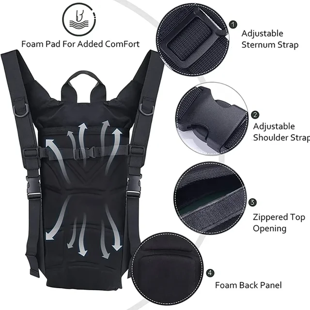 3L Waterproof Outdoor Sports Water Bag Convenient Backpack for Travel Cycling Mountaineering Tactical Water Bottle 2 3L Waterproof Outdoor Sports Water Bag Convenient Backpack for Travel Cycling Mountaineering Tactical Water Bottle 2