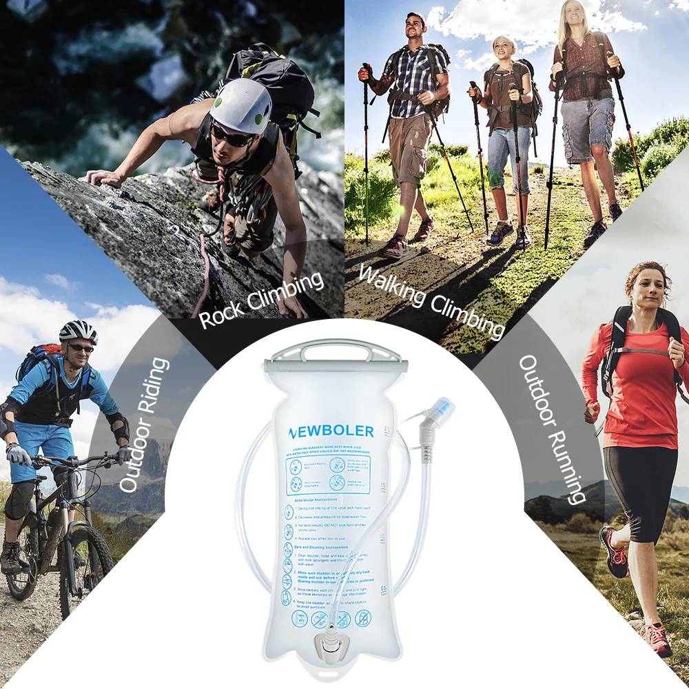 Wasserblase, Wasserreservoir, Trinkrucksack, Aufbewahrungstasche, BPA-frei, 1,5 l, 2 l, 3 l, Lauf-Trinkweste, Rucksack – Detail 12