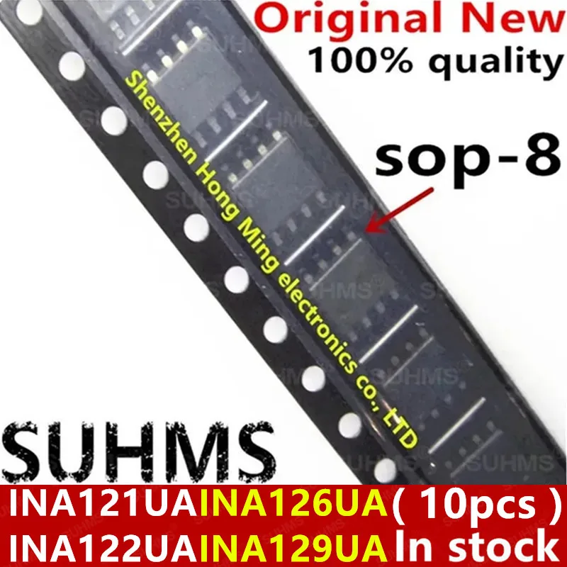 

(10piece) 100% New INA121UA INA122UA INA126UA INA129UA 121U 122U 126U 129U sop8