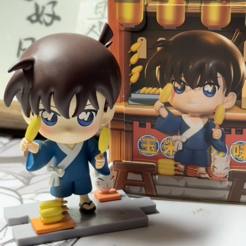 Подлинная глухая коробка детектива Конан, серия для летних садовых вечеринок, загадочная коробка Конан Эдогава Траурран Джимми Кудо, фигурка, модель, подарки