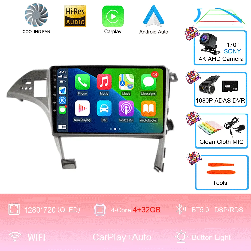 10 inch Android 16 Player voor Toyota Prius XW30 2009 2010 2011 2012 2013-2015 LHD autoradio multimediasysteem GPS