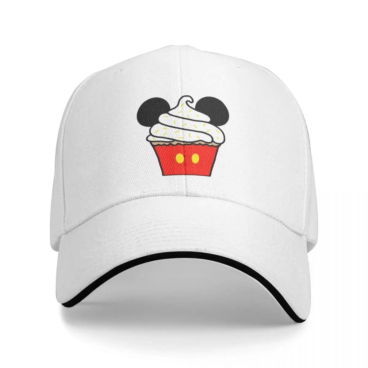 Summer Cap Sun Visor Mouse Cupcake Hip Hop Caps Disney Mickey Mouse Cartoon Cowboy Hat Peaked Hats