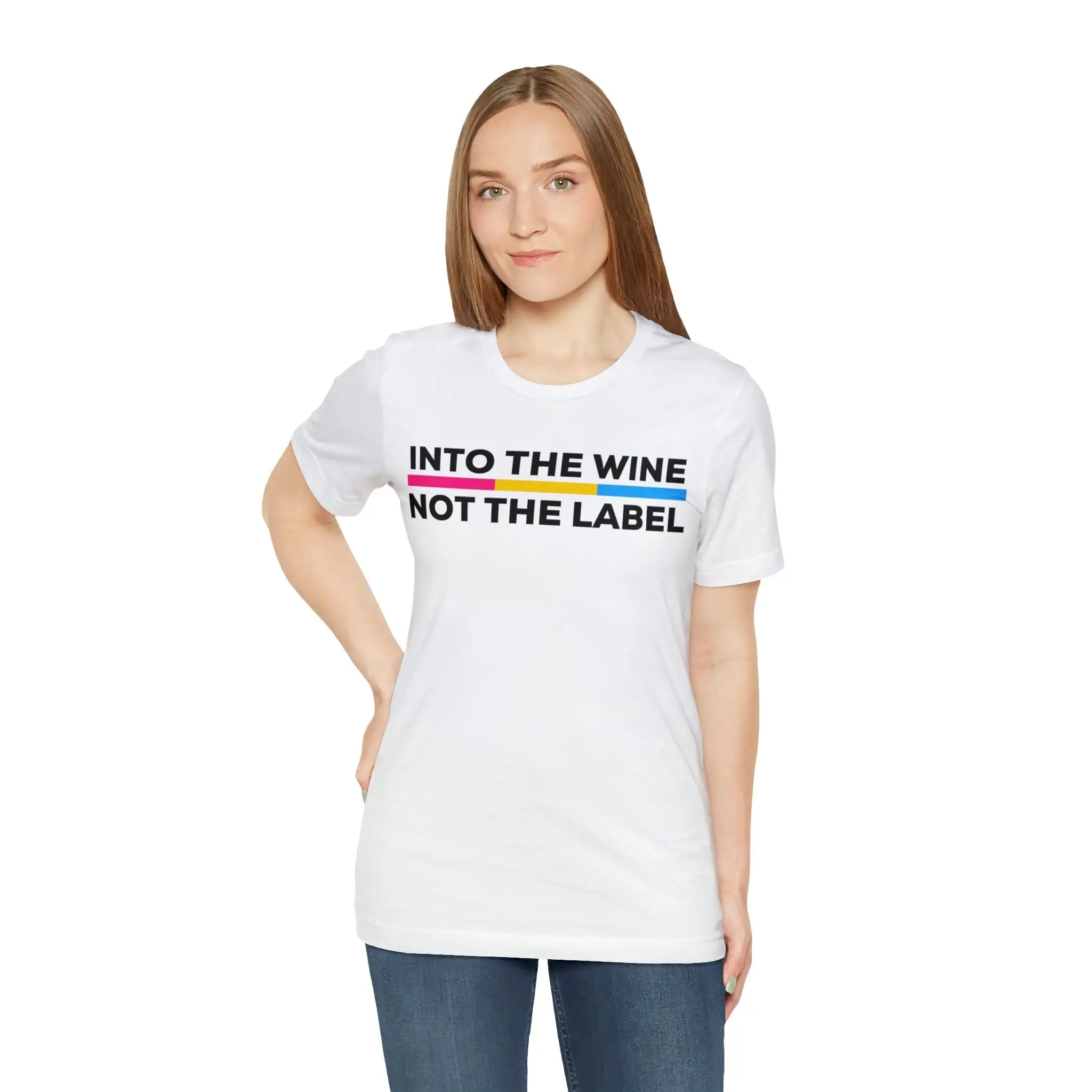 Into The Wine Not Label T Shirt Pan Flag David Rose Creek Lgbtq Pride Event Month