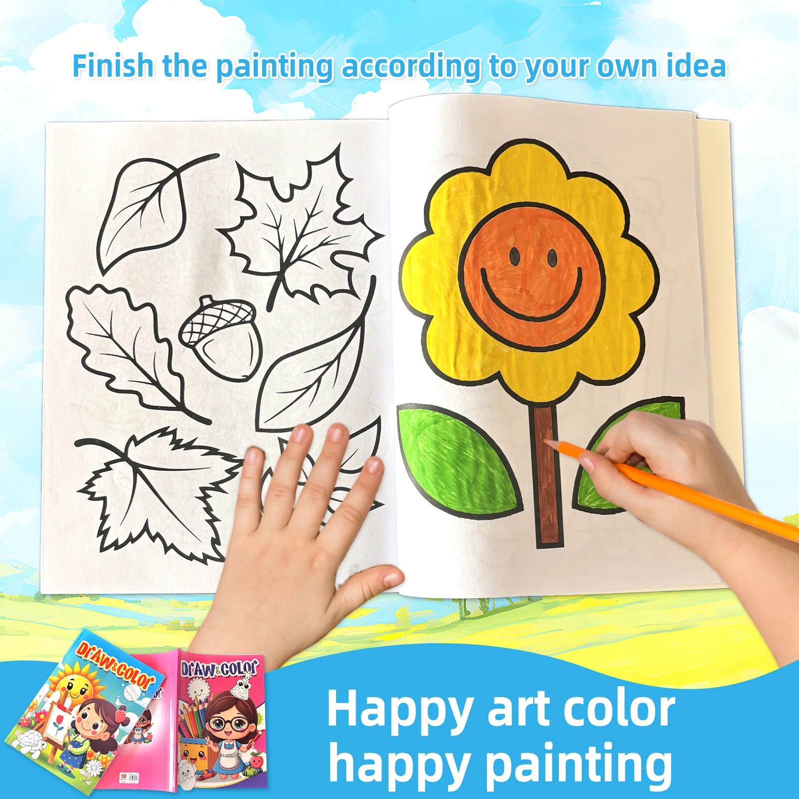 

Baby Painting Simple Coloring Books Educational Tools For Kindergarten And Children's Creative Graffiti Fashion Gifts