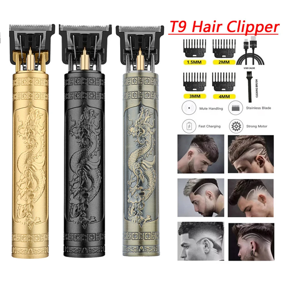 T9 USB Electric Hair Clipper For Men Hair Cutting Machine Rechargeable Man Shaver Trimmer Barber Technical Beard Trimmer