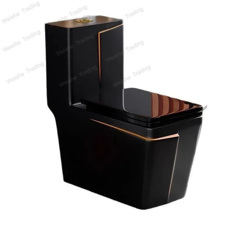 

European Color Toilet Siphon Toilet Black Personality Creative Toilet