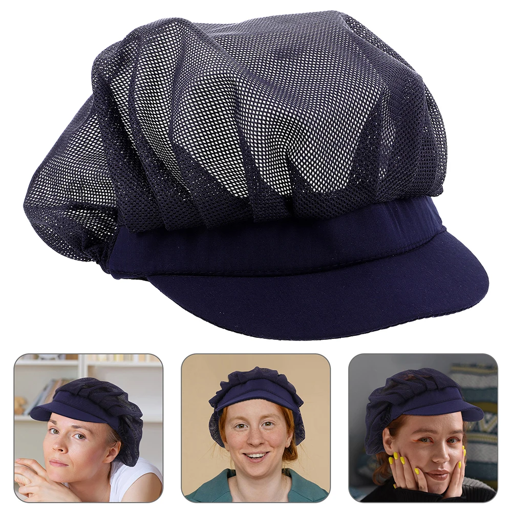 

2Pcs Breathable Men Women Culinary Hat Cotton Kitchen Hat Hats Cooking Apparel Waiter Cap Mesh Nets