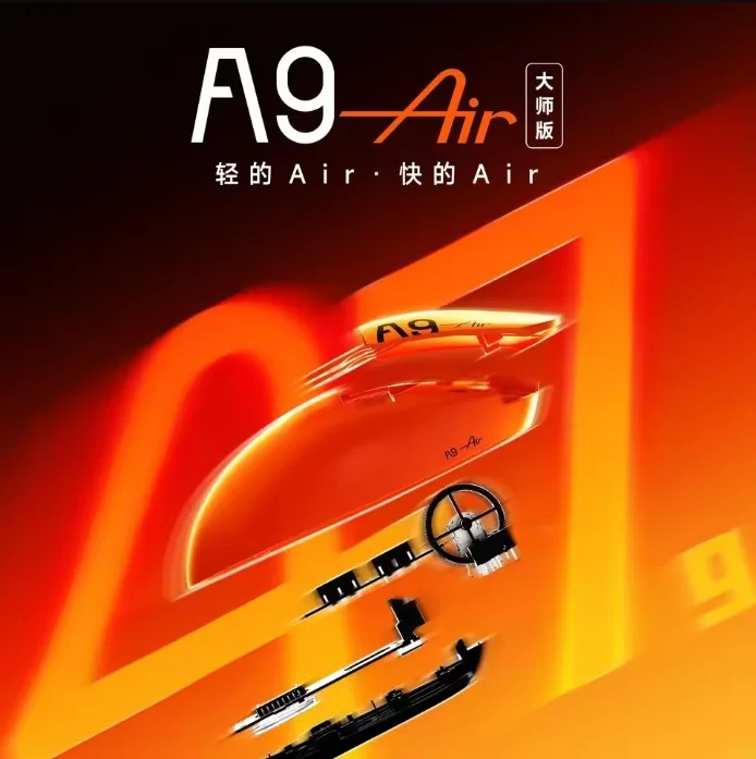 ماوس ألعاب لاسلكي ATK A9 Air Ultimate ثنائي الوضع خفيف الوزن Paw3950ultra Dual 8k ماوس رياضي إلكتروني ملحقات الكمبيوتر FPS PC Gamer