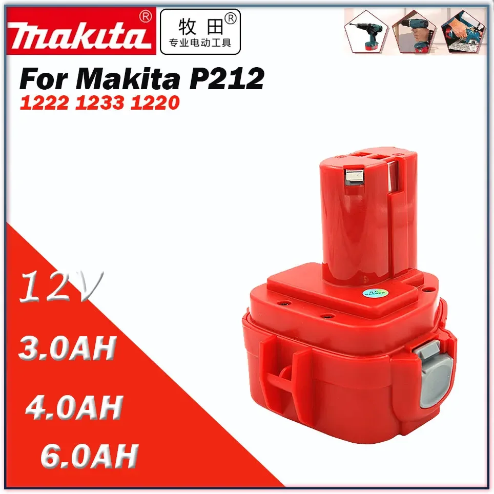 

12V Makita PA12 3000mAh Ni-CD Rechargeable Batteries Replacement Battery 12V Power Tools Bateria 1220 1222 1235 1233S 6271D