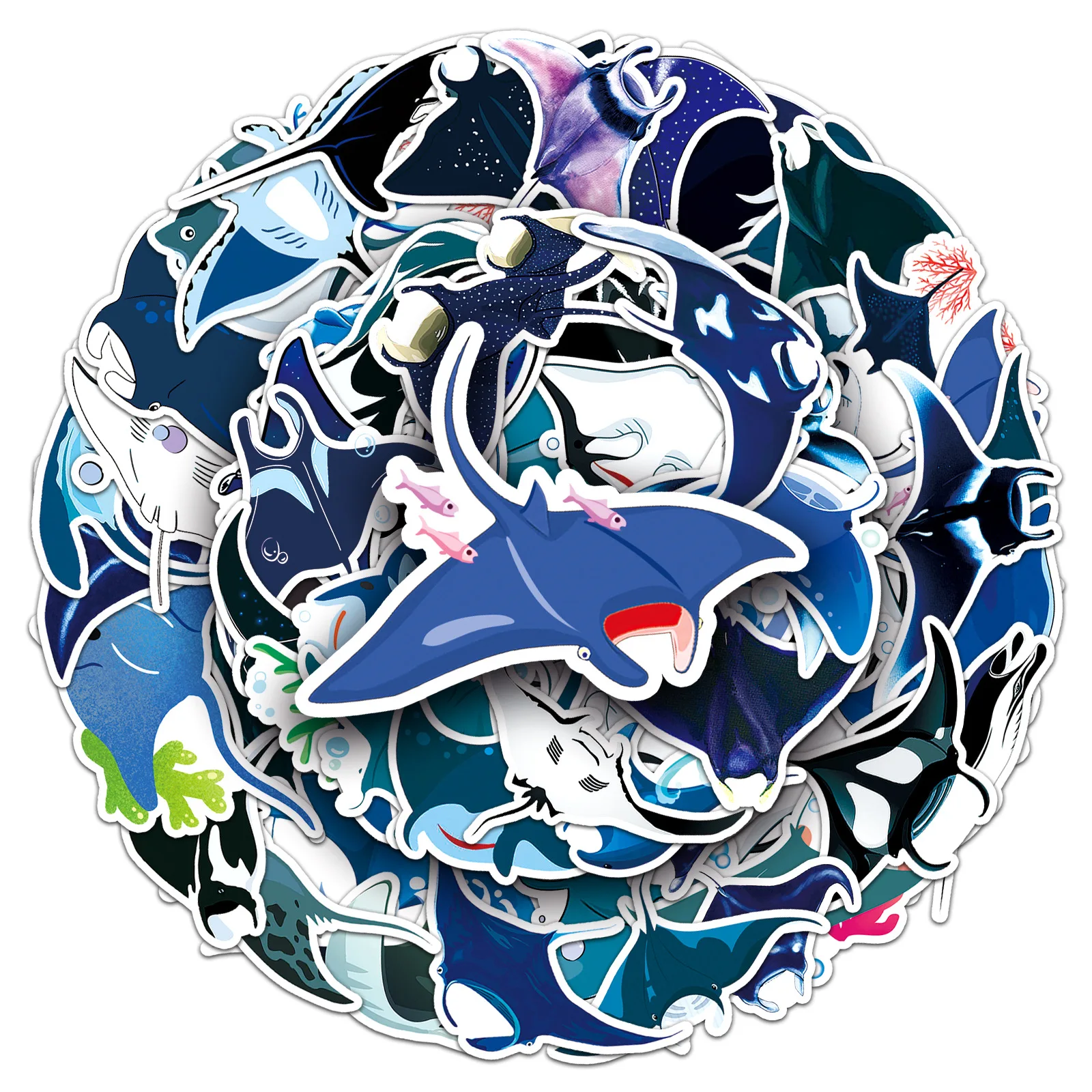 

10/30/50PCS Devil Fish Stickers Personalized Cartoon Animal Marine Organism DIY Guitar Phone Suitcase Water Cup Skateboard