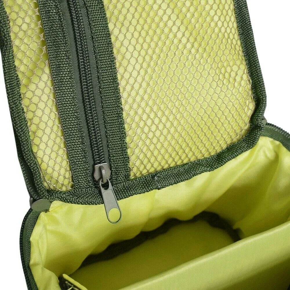 Portable Fishing Reel Storage Bag Fly Lure Line Tackle Gear Organizer Zipper