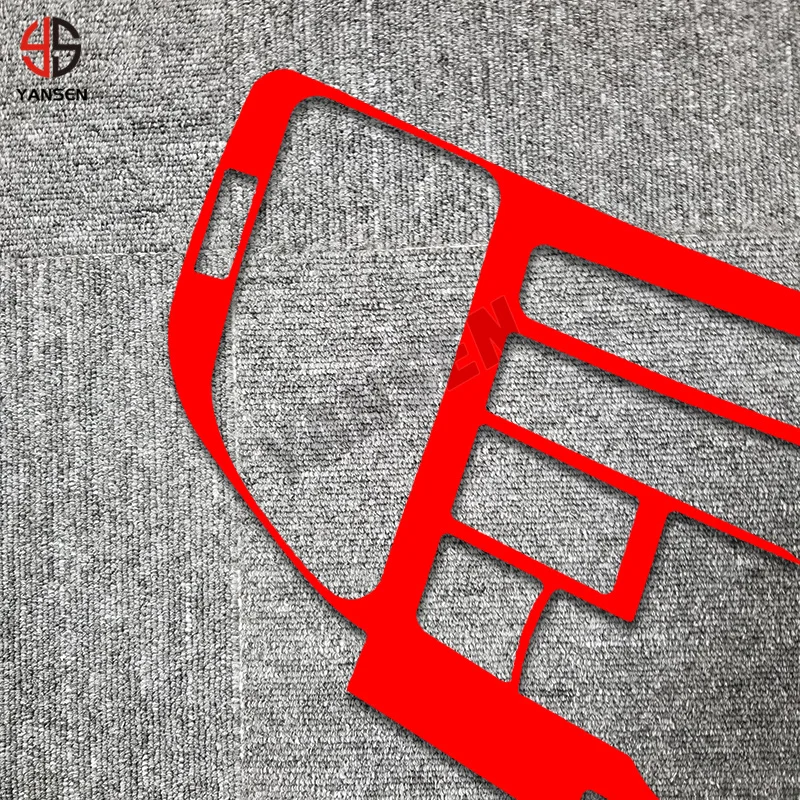 ملصق من ألياف الكربون الحقيقي لـ Acura TSX 2009-2014 نظام الملاحة اللاسلكي لوحة غطاء الكسوة اكسسوارات السيارات ديكور داخلي #4