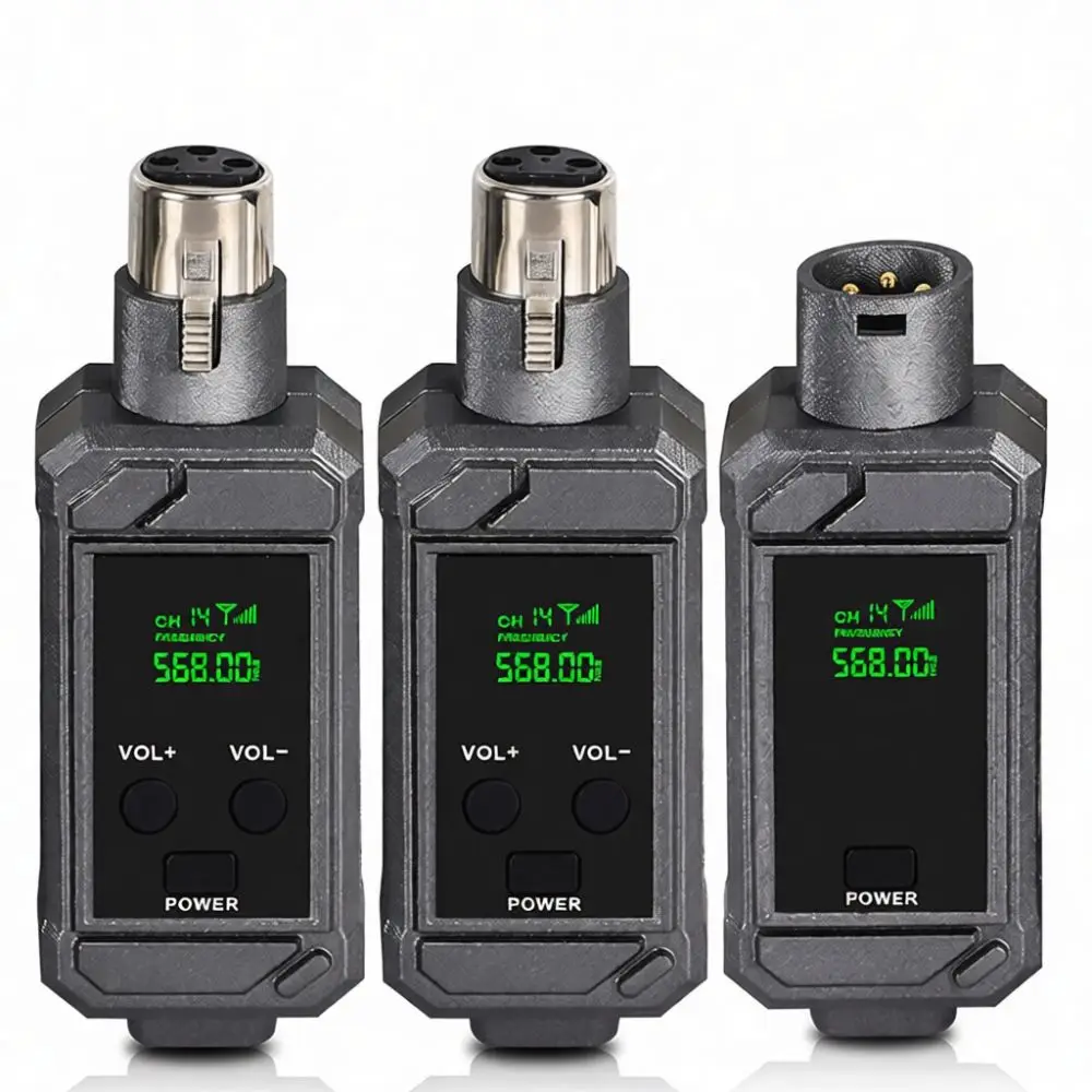 Wireless Audio Transmitter Receiver System For Dynamic Microphone Guitar Electric Wind Instrument Professional Stage