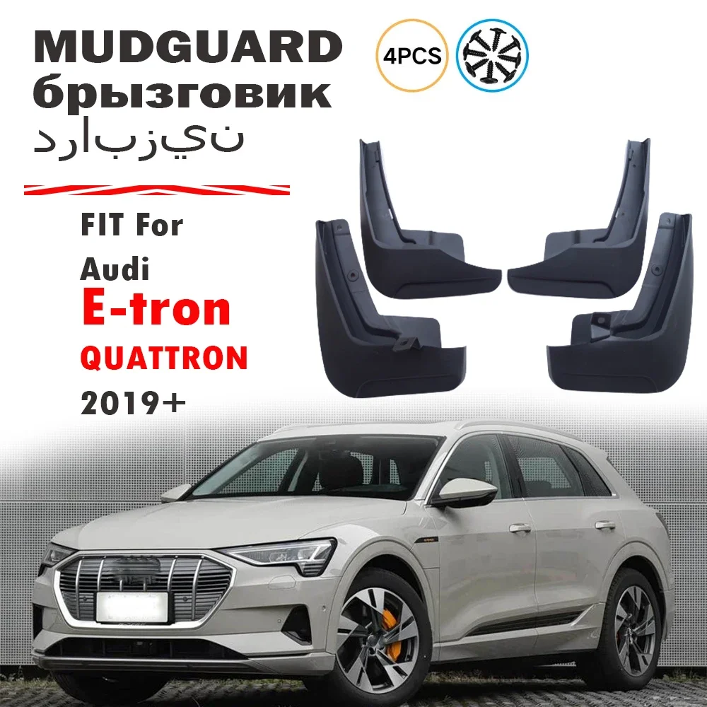 

FOR Audi Etron E-tron Mudguard Fenders Mud Flap Guard Splash Mudflaps Car Accessories 4pcs 20192220 2021 2022 2023 2024 2025+